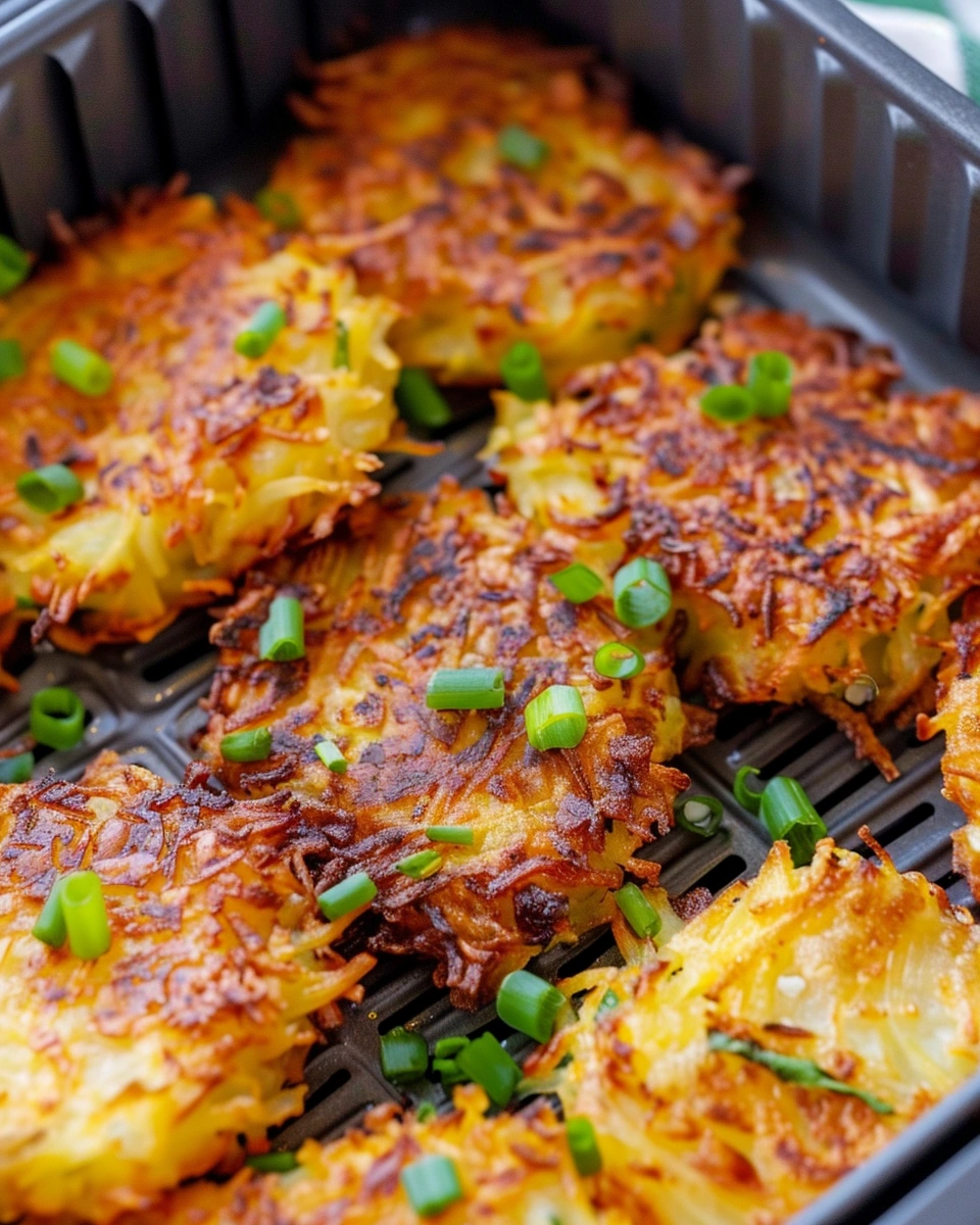 crispy hash browns in air fryer breakfast