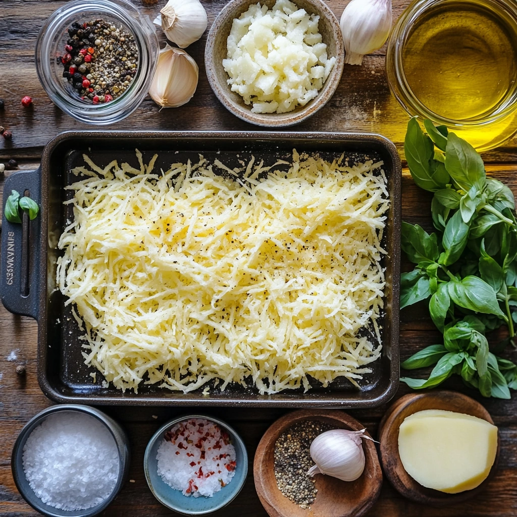 Ingredients for hash browns in oven
