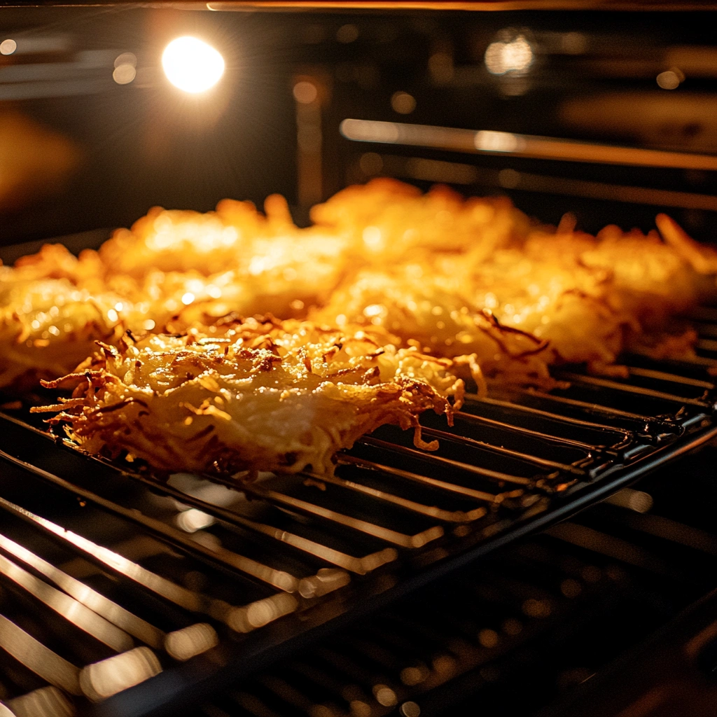 Hash browns in oven at 400 degrees
