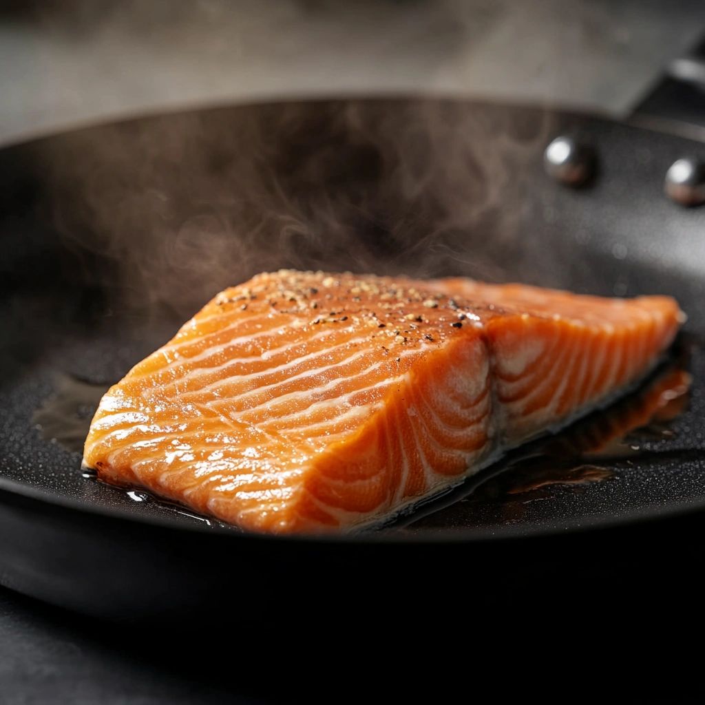 Pan searing sockeye salmon recipe with crispy skin