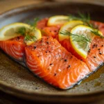 Best sockeye salmon recipe with crispy skin and lemon